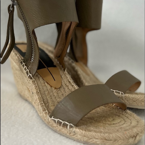 Dolce Vita Size 8 Beige Heeled Espadrille Sandals - Picture 1 of 16